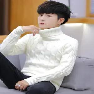 꽈배기터틀넥 남자목폴라 두꺼운 니트 폴라티 목티 따뜻한