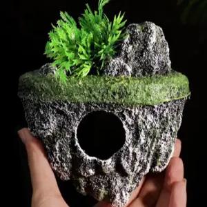 어항 장식 수족관 섬 동굴 스톤 인조수초 플로팅 장식품 액세서리