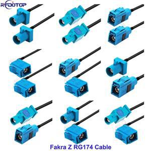 1Pcs 범용 Fakra Z RG174 케이블 남성-Z 여성 동축 자동차 라디오 안테나 연장 피그 테일