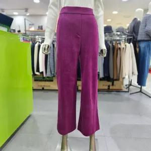 시슬리/애플아울렛/베리 코듀로이 밴딩 와이드 팬츠 SAPT43461