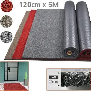 현관 출입구용 오염 미끄럼방지 난연 투톤 코일 롤형 쿠션매트 6M 전원 빌라