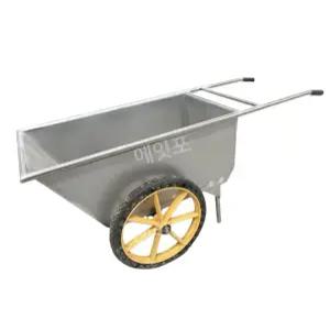농업용 스테인리스 손수레 구루마 이륜 랩핑 트레일러 축사 운반 리어카 끌차