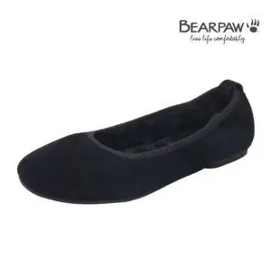 [베어파우](하남점)(BEARPAW) 여성 소가죽 안감(털) 플랫슈즈 JOVIE 블랙 K3046001RC