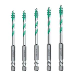 톱니형4날 만능 드릴비트 3세대 톱나4날개 5개세트 강력신속타공 초경합금 텅스텐카바이드소재 석재 목재 금속유리 세라믹타일