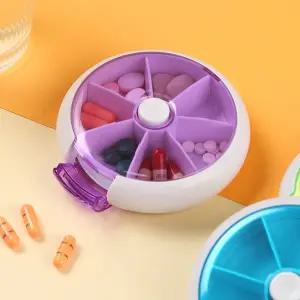 (무료배송) 원터치 회전 약통 케이스 알약보관함 약케이스