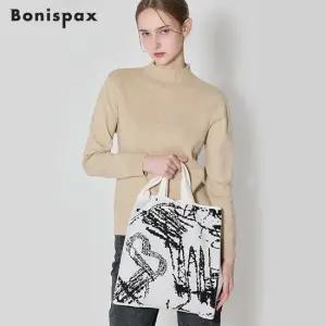 보니스팍스 아트웍 니트패치 가방