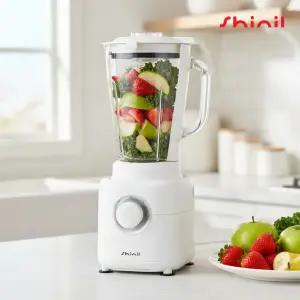 [26년형] 신일 믹서기 소형 미니 블렌더 유리 가정용 과일 주스 이유식 8중칼날 SMX-H17TV
