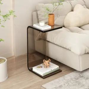 투명 사이드 테이블 인테리어 사각 강화유리 사이드테이블