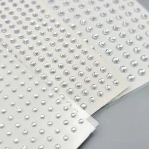 실버 큐빅 보석 데코 스티커 2mm 3mm 4mm 다꾸 탑꾸 메이크업 페이스 분장 소품