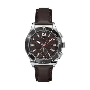 페라가모 1898 스포츠 크로노그래프 쿼츠 남성 가죽시계 SFYL01422