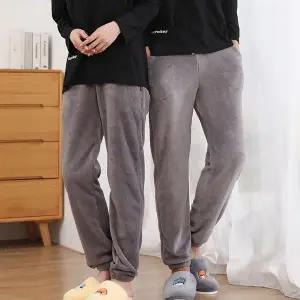 겨울 여성 남성 도톰 극세사 수면바지 빅사이즈 잠옷 8컬러