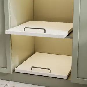 주방 밥솥 레일 렉장 다이 에어프라이어 주방다이 철제 선반 슬라이딩 밥솥레일 밥솥장