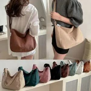 투포켓 만능 코듀로이 크로스백 가방 여성 겨울 가을 에코백 천가방 크로스백 코듀로이 가을 겨울 에코백