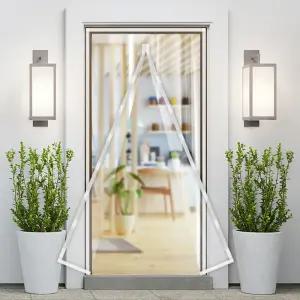 현관 방풍커튼 100×210cm 중형 2색상 방문 방한 외풍차단 단열 자석 투명 비닐막