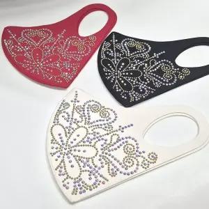 마스크 패션 디자인 플라워 두건 여성 큐빅 40 소품 아주머니 국산 프랜 50 1p