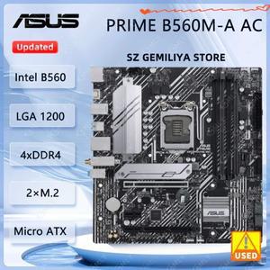 ASUS PRIME B560M-A AC 마더보드 인텔 LGA 1200 DDR4 128GB 지원 코어