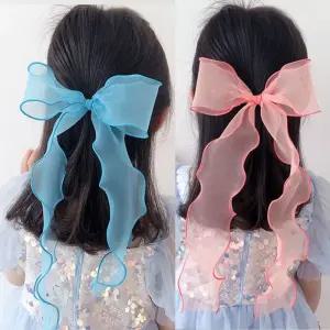 리본 레이스 유아핀 유아집게핀 왕리본핀 아동머리핀 아기집게핀 엘사머리핀 머리삔 아기핀 집게핀 엘사핀