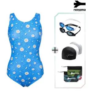 [롯데백화점]레노마 여성 데이지U백원피스수영복수경수모세트 LS2F803SET_BU