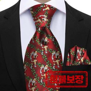 부드러운 실크 블루 그린 레드 크리스마스 남성용 넥타이 세트 손수건 포함 결혼식 파티 신랑 액세서리 완