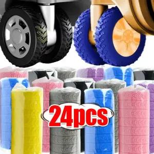 캐리어바퀴교체 수리 무소음 여행 수하물 캐스터 신발 실리콘 가방 휠 보호 케이스 소음 트롤리 박스 커버