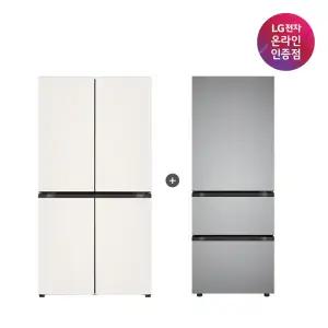 LG 디오스 오브제컬렉션 매직스페이스 냉장고 + LG 디오스 김치톡톡 (T875MEE111 + Z330MPSF11)