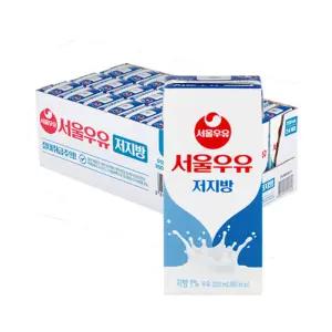 서울우유 저지방 멸균우유 200ml x 24입 (1박스)