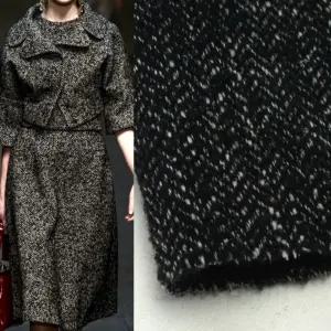 대폭 선염 울블랜드 앙고라 트위드 헤링본 겨울원단