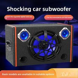 10인치 차량용 블루투스 서브우퍼 12V 중저음 트럭 오디오 24V 블루투스 서브우퍼 트렁크 설치 케이블 포함
