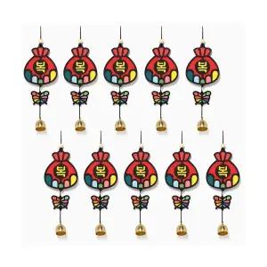 설날 추석 만들기 클레이 새해 도어벨 2종 ( 10개 택배비X )