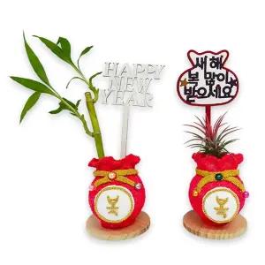 새해 복 화분 만들기-1인용 /상상력/표현/미술/놀이/새해/명절/선물/DIY/인테리어/소품/화분