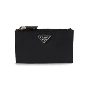 25FW 사피아노 지퍼 카드지갑 블랙 2MC086 QHH F0002