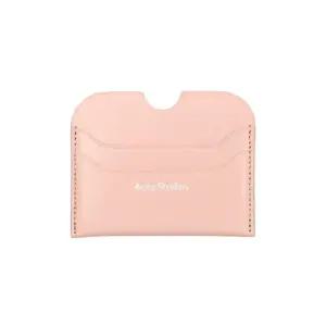 아크네스튜디오 CG0274 POWDER PINK 로고 카드지갑