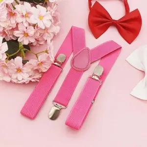 어린이멜빵 단색 무지 패션 서스펜더 분홍 주니어멜빵 아동멜빵 유아멜빵 패션멜빵 키즈멜빵