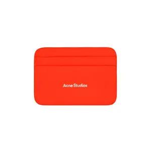 아크네스튜디오 CG0262 NEON RED 로고 카드지갑