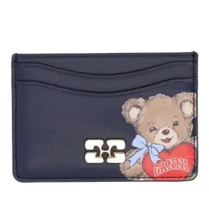 가죽 그래픽 프린트 카드지갑 B3010126 096