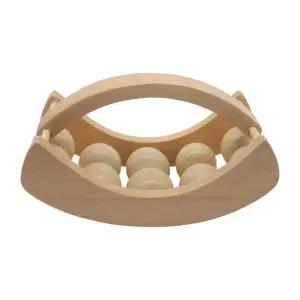 [셀러에이드]우드볼 전신 마사지기 핸디형 편리한 롤러 마사지 도구