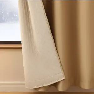 아워그라운드 두꺼운 패딩 중문커튼 겨울 누빔 바람막이 외풍차단 거실 가림막 커텐