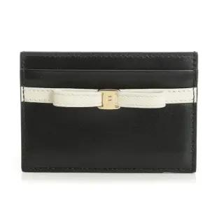 페라가모 보우 디테일 가죽 카드지갑 221089790197 001
