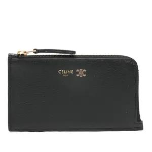 골드 로고 지퍼 카드 지갑 L1008 2O54GFS3