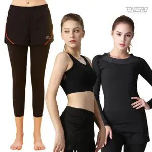 홈트시즌 여성 티셔츠/반바지레깅스/스포츠브라 균일