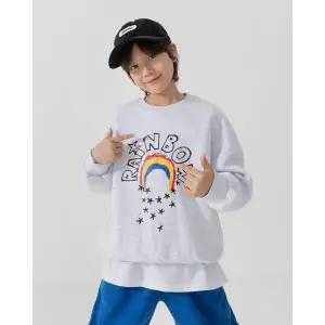 [리틀브로] (아동)샤이닝보우맨투맨[티셔츠BFJW902A]