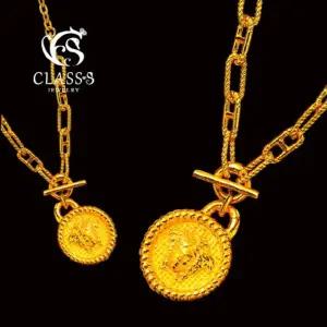 [클래스에스] 순금24K 코인 토글 체인 목걸이_26.25g