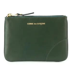 골드 로고 스무스 가죽 컴팩트 지퍼 지갑 SA8100 BOTTLE GREEN