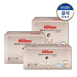 [하기스][1박스] 하기스 스킨에센셜 팬티형 기저귀 4~6단계 공용 택일