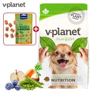 브이플래닛 미니바이트 강아지 작은알 비건 채식 저알러지 사료 6.8kg