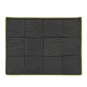 드래곤디퓨전 스티치 엣지 가죽 카드 지갑 8017 BLACK
