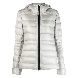 23FW 캐나다구스   여성 사이프레스 후드 집업 숏패딩 실버 2242W 200 STK