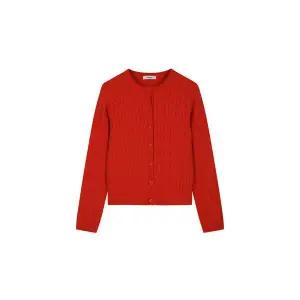 폴햄 PHF4EC2470A 여성 케이블 라운드 가디건