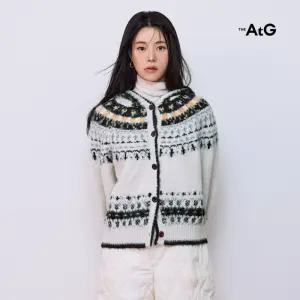 더엣지 최초가 89,900원 25FW 울혼방 노르딕 후드 니트자켓