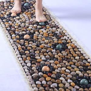 발지압매트 천연 자갈 매트 지압기 투명 베란다 순환 찜질방 돌멩이 지압판 담요 발판